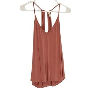 Gentle Fawn Tank Top Womens Size Large Rayon Pink Mocha Coral Flowy